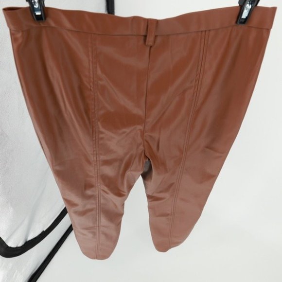 JASON WU Faux‎ Leather Pants with Front Slit - Picture 4 of 8